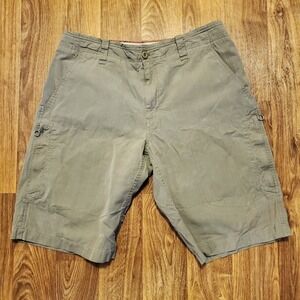 Vintage Nike Cargo Shorts‎ Men Large Khaki Utility Pockets Swoosh